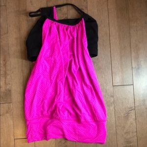 Maternity workout top with built in sports bra